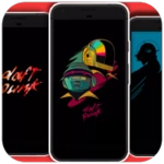 daft punk wallpapers hd android application logo